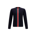 Gucci Blue Cotton Sweatshirt Gucci