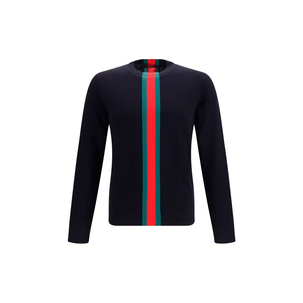 Gucci Blue Cotton Sweatshirt Gucci