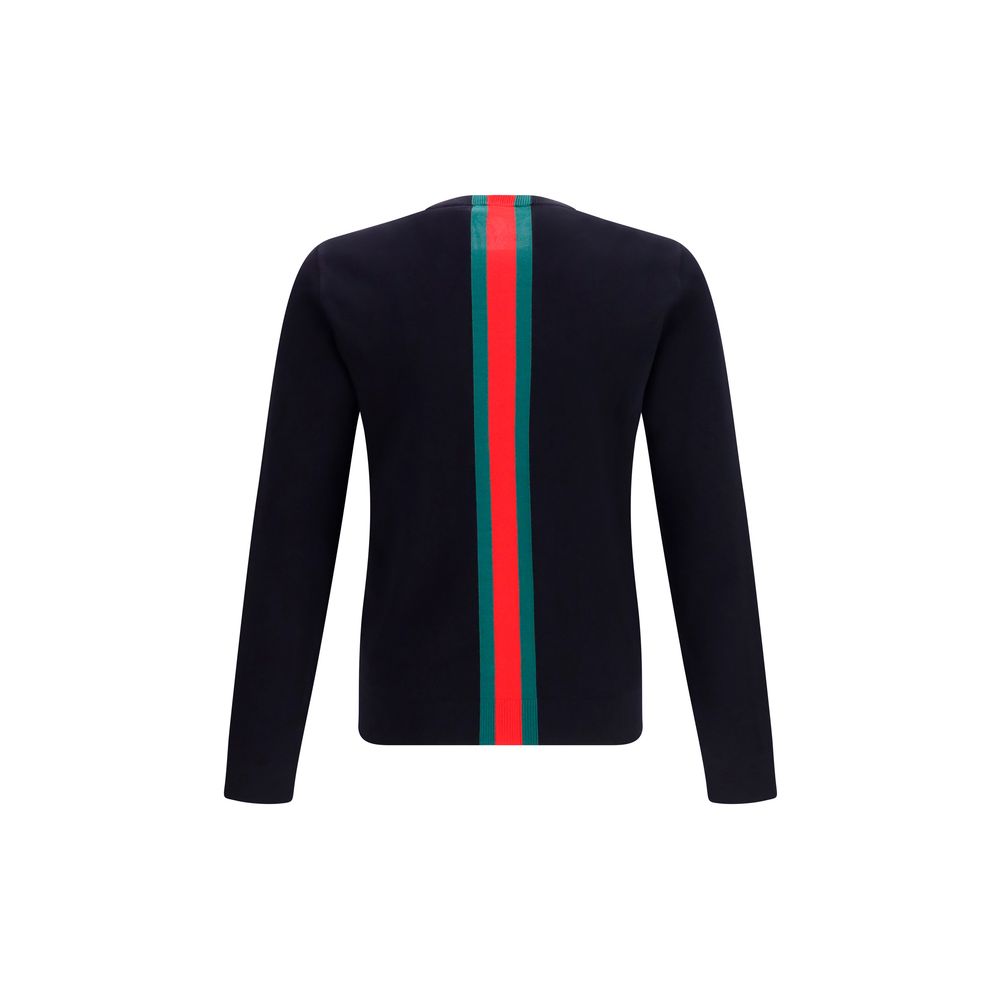 Gucci Blue Cotton Sweatshirt Gucci