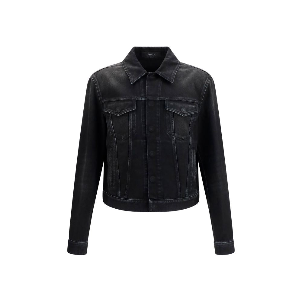 Gucci Blue Cotton Denim Jacket Gucci