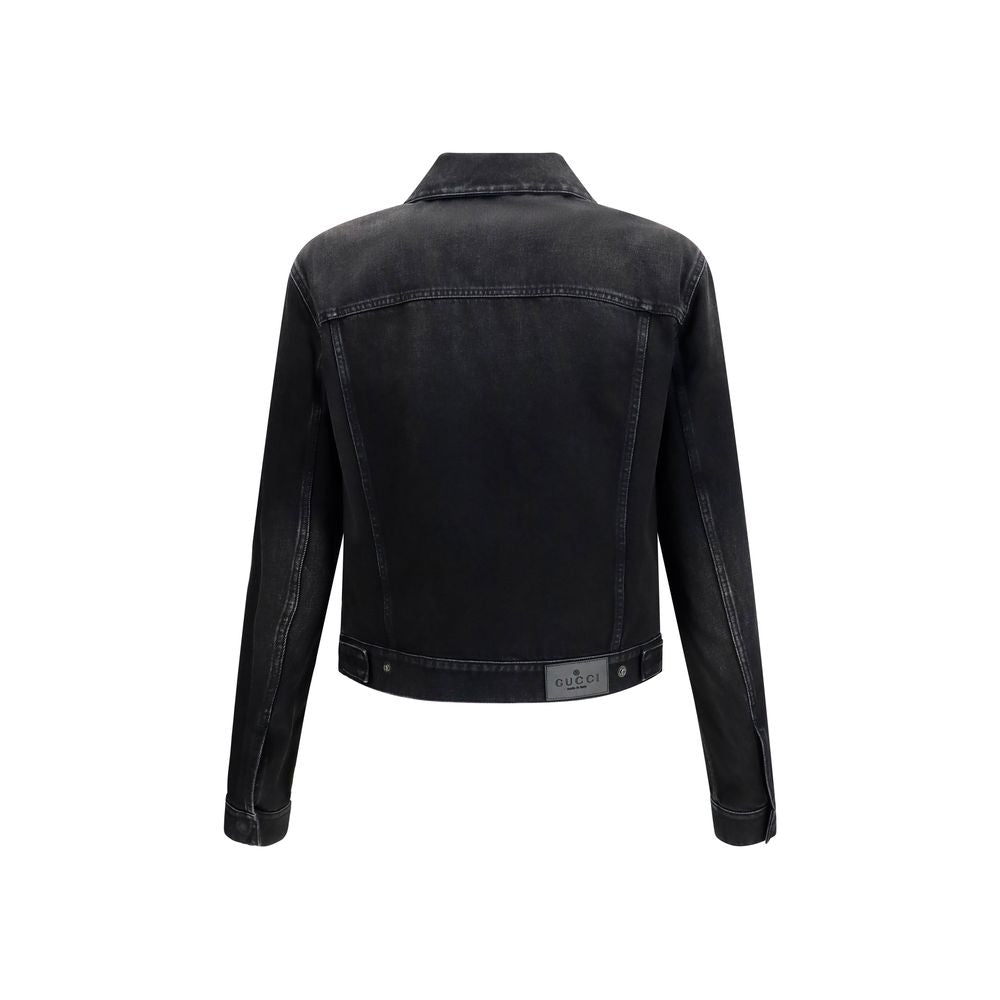Gucci Blue Cotton Denim Jacket Gucci