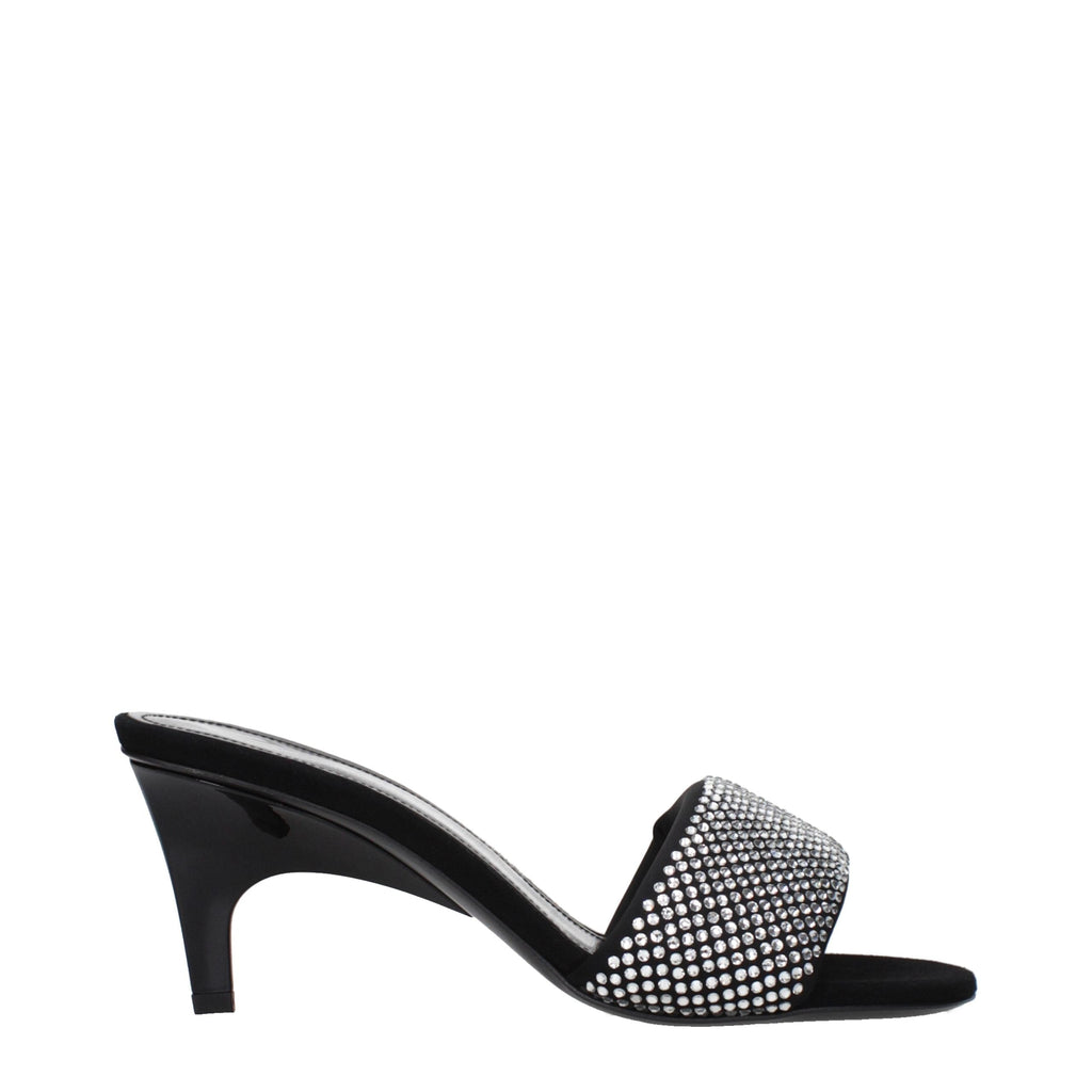 Prada Black Fabric Platform Sandals Prada