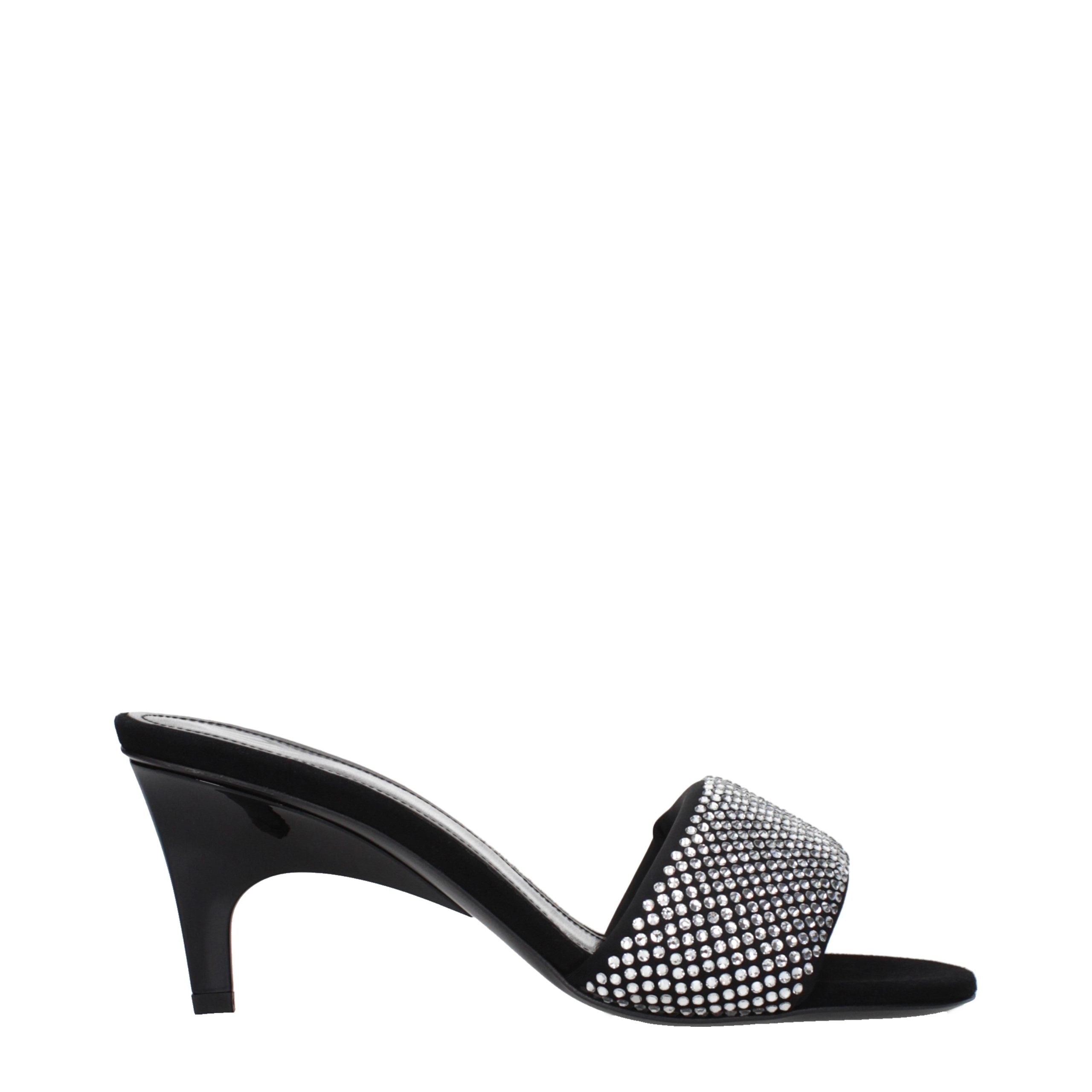 Prada Black Fabric Platform Sandals Prada