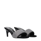 Prada Black Fabric Platform Sandals Prada