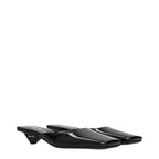 Prada Black Leather Flat Sandals Prada