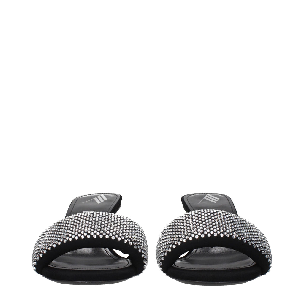 Prada Black Fabric Platform Sandals Prada