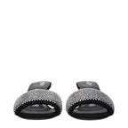 Prada Black Fabric Platform Sandals Prada