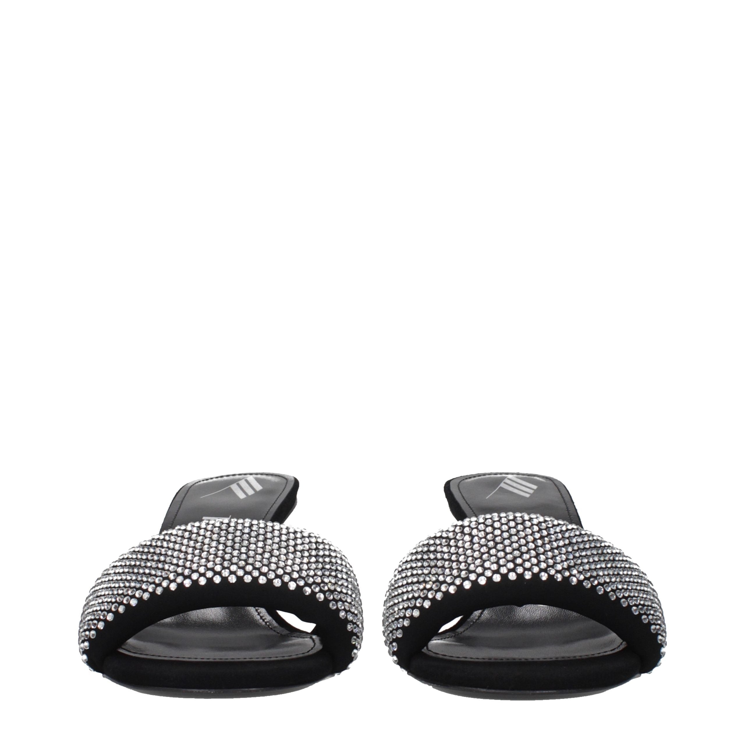 Prada Black Fabric Platform Sandals Prada