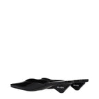 Prada Black Leather Flat Sandals Prada