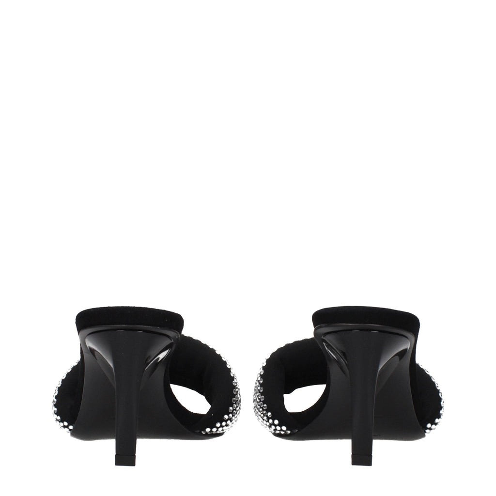 Prada Black Fabric Platform Sandals Prada