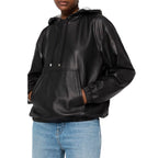 Saint Laurent Black Leather Tank Tops Saint Laurent