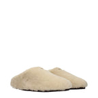 Prada Beige Fur Slippers Prada
