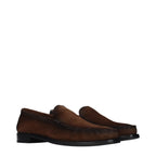 Prada Brown Leather Slip-On Loafers Prada