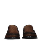 Prada Brown Leather Slip-On Loafers Prada