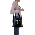 Prada Black Calfskin Tote Bag Prada
