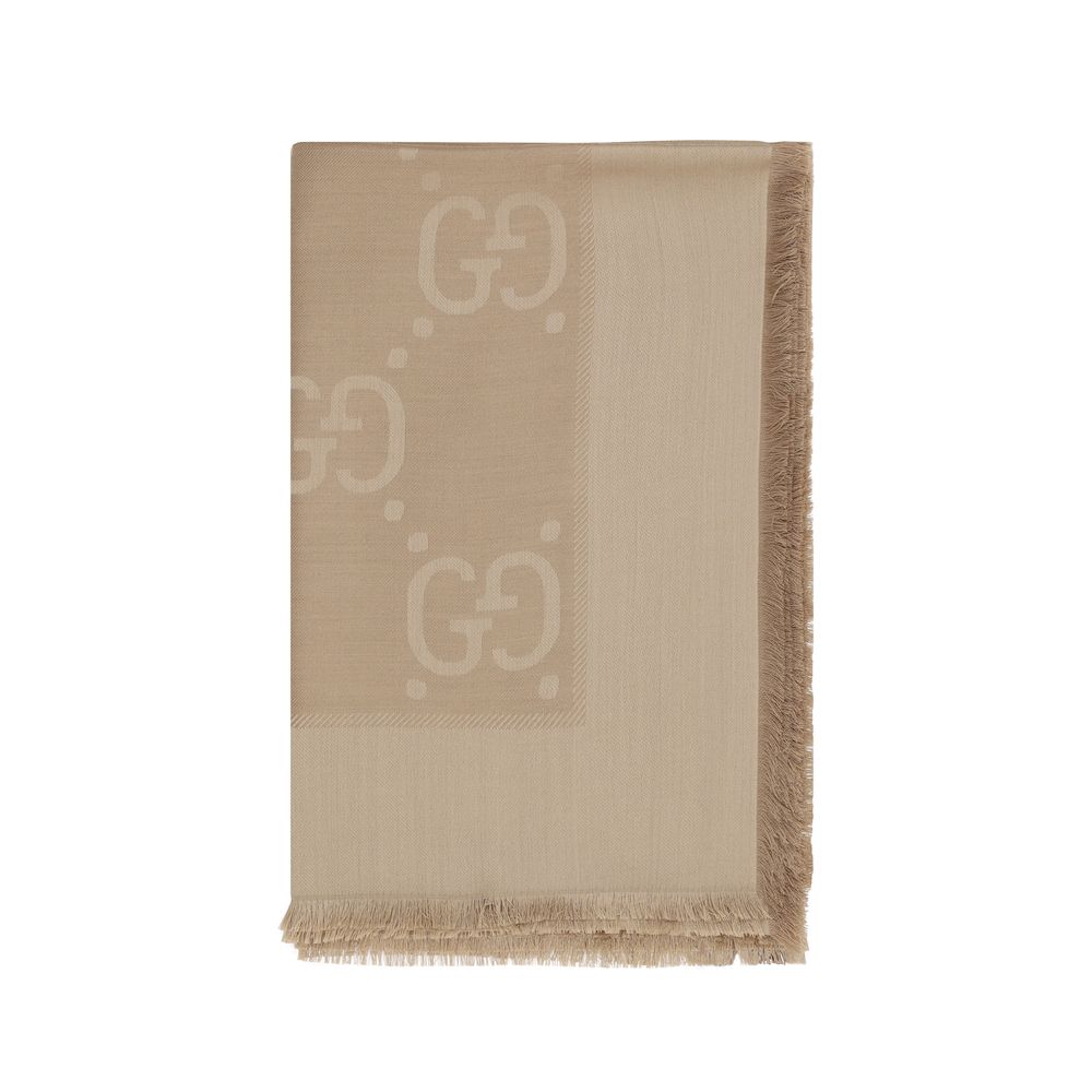 Gucci Brown Wool Oves Aries Scarf Gucci