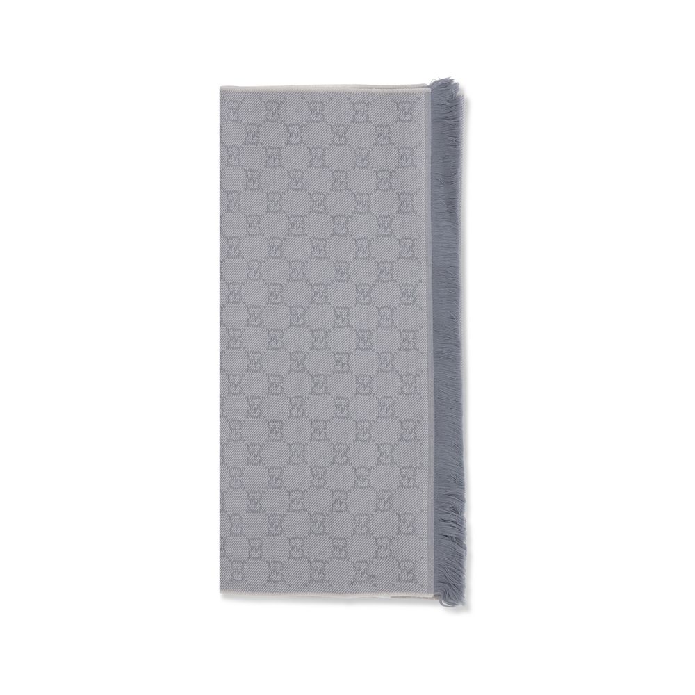 Gucci Gray Wool Scarf Gucci