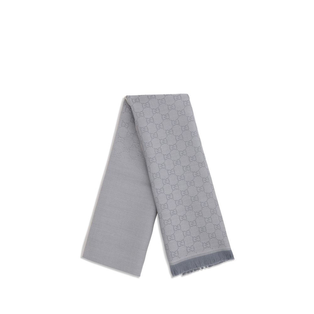 Gucci Gray Wool Scarf Gucci