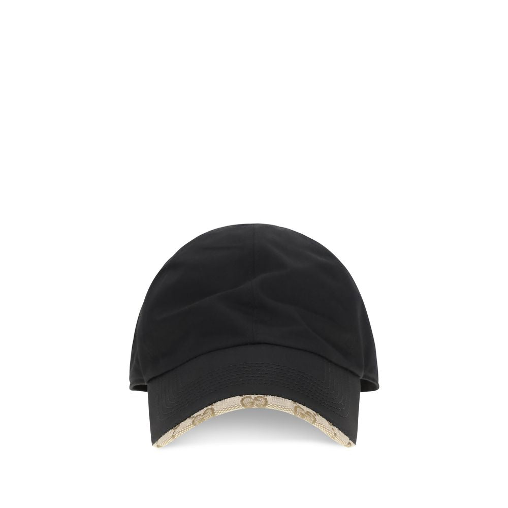 Gucci Black Cotton Cap (Baseball Hat) Gucci
