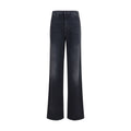 Gucci Black Cotton Straight-Leg Jeans Gucci