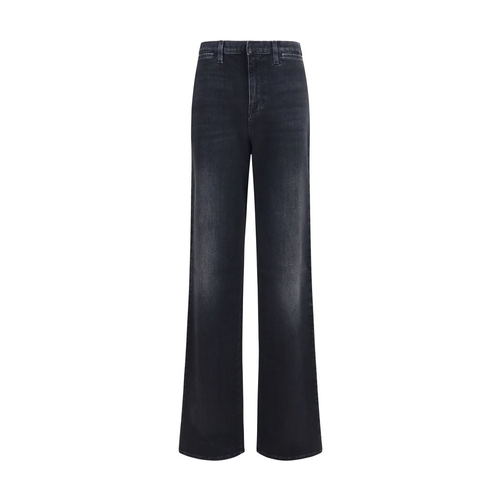Gucci Black Cotton Straight-Leg Jeans Gucci