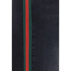 Gucci Black Cotton Straight-Leg Jeans Gucci
