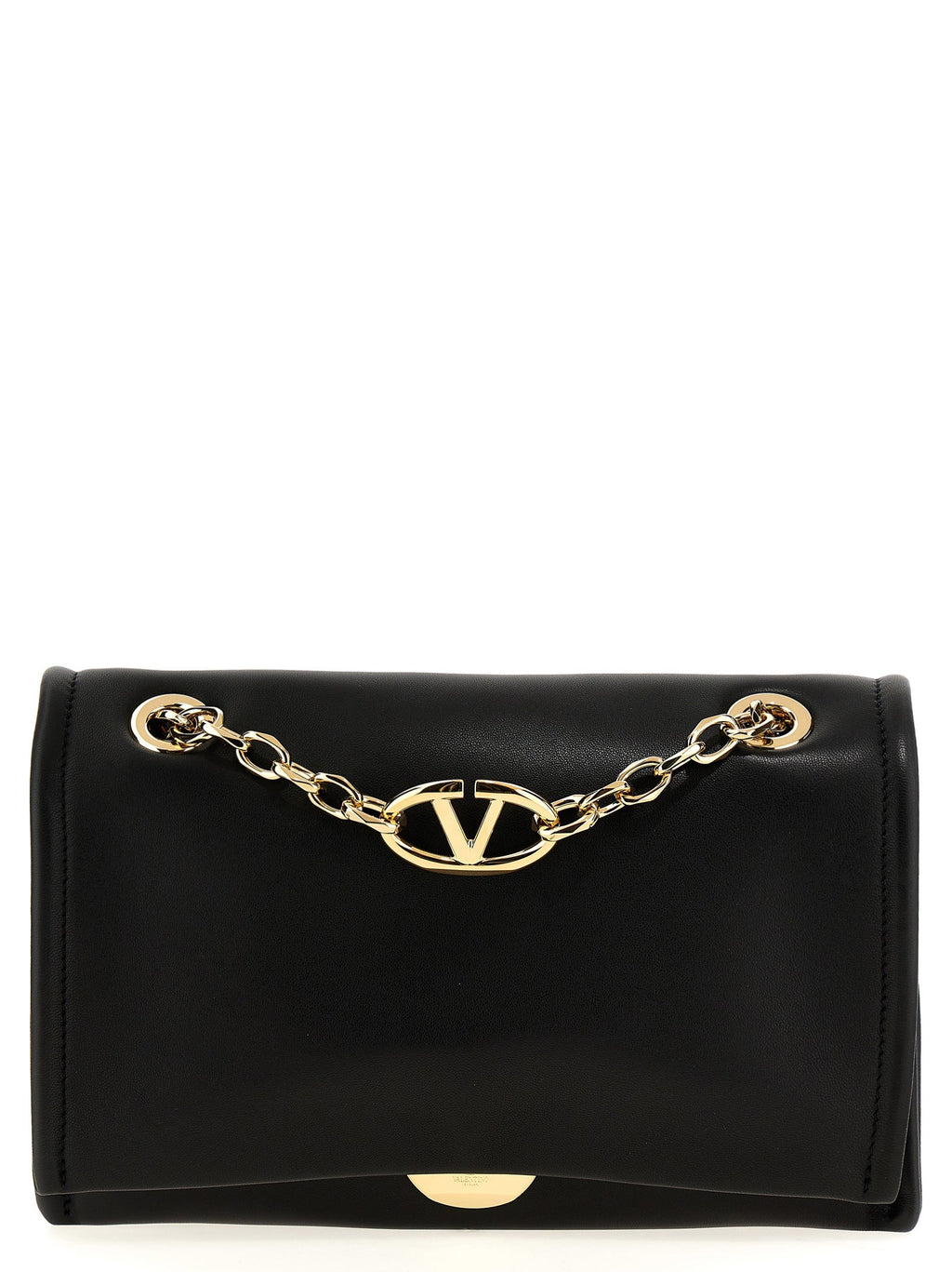 Valentino Garavani Black Lamb Leather Shoulder Bag Valentino Garavani