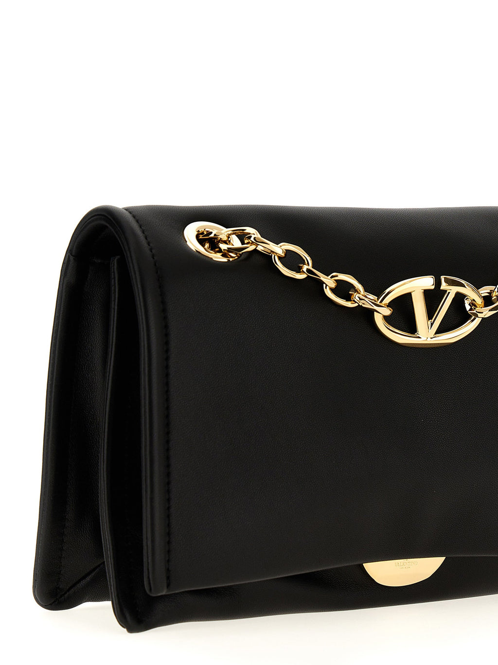 Valentino Garavani Black Lamb Leather Shoulder Bag Valentino Garavani