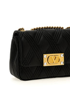Valentino Garavani Black Lamb Leather Shoulder Bag Valentino Garavani