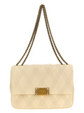 Valentino Garavani White Lamb Leather Shoulder Bag Valentino Garavani