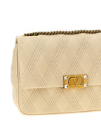 Valentino Garavani White Lamb Leather Shoulder Bag Valentino Garavani