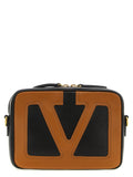 Valentino Garavani Brown Lamb Leather Crossbody Bag Valentino Garavani