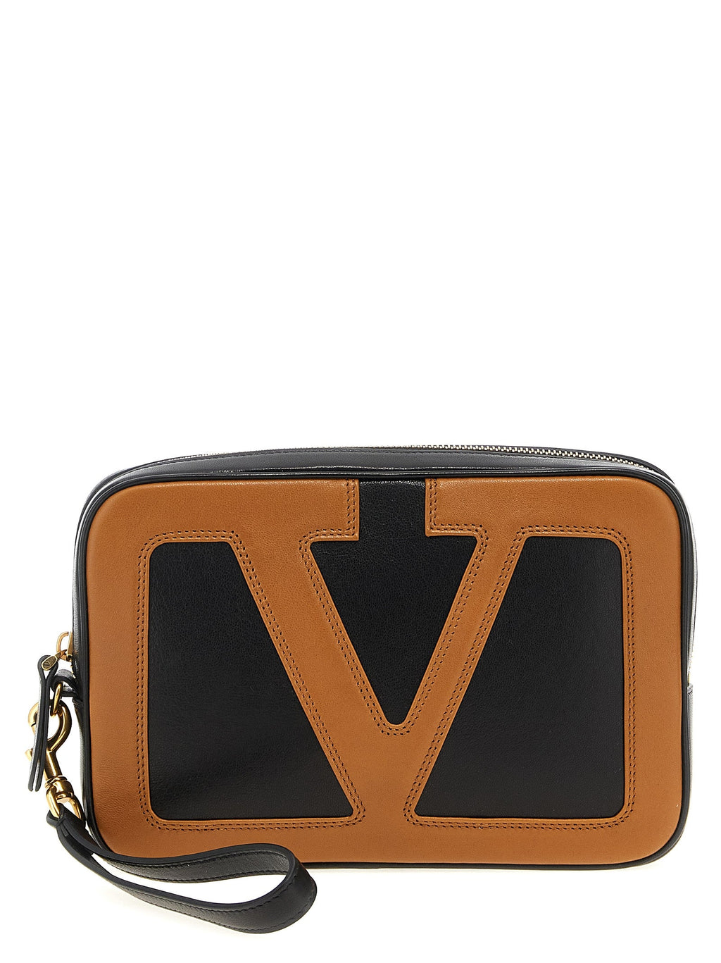 Valentino Garavani Multicolor Lamb Leather Clutch Bag Valentino Garavani