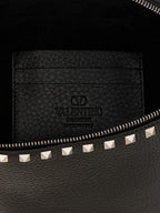 Valentino Garavani Black Calfskin Crossbody Bag Valentino Garavani