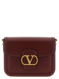 Valentino Garavani Bordeaux Calfskin Crossbody Bag Valentino Garavani