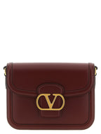 Valentino Garavani Bordeaux Calfskin Crossbody Bag Valentino Garavani