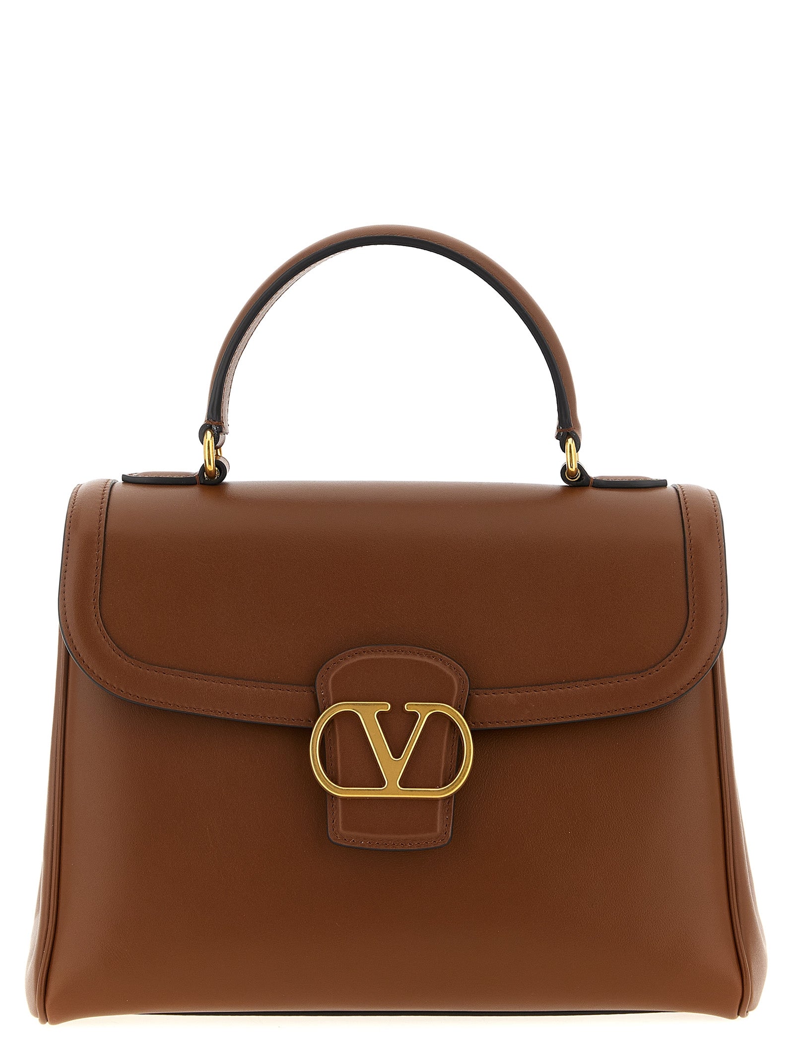Valentino Garavani Brown Calfskin Handbag Valentino Garavani