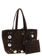 Valentino Garavani Brown Cowhide Tote Bag Valentino Garavani