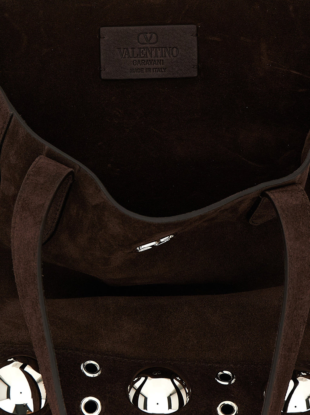 Valentino Garavani Brown Cowhide Tote Bag Valentino Garavani