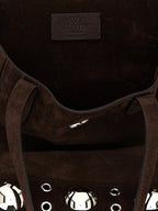 Valentino Garavani Brown Cowhide Tote Bag Valentino Garavani