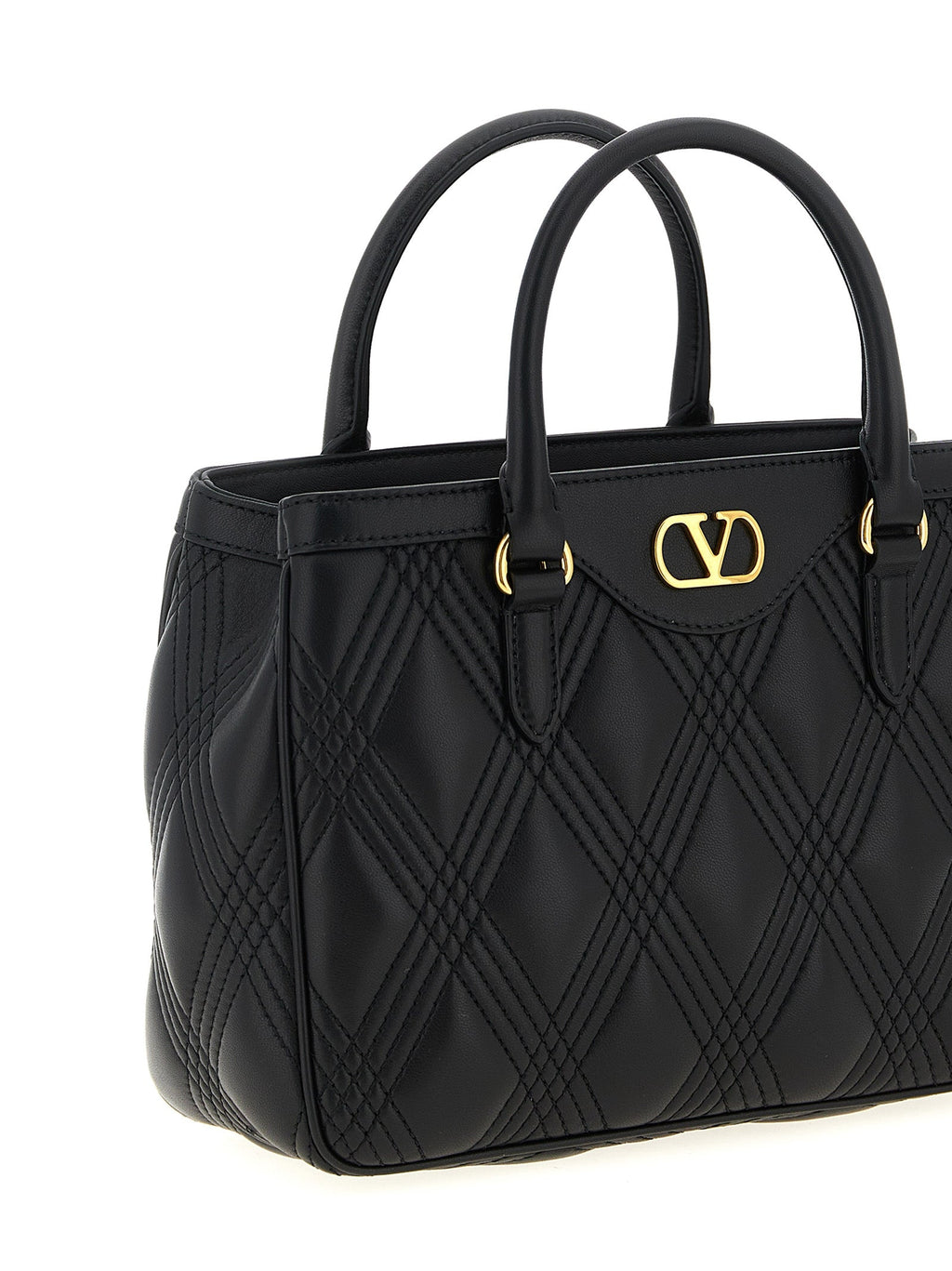 Valentino Garavani Black Lamb Leather Handbag Valentino Garavani