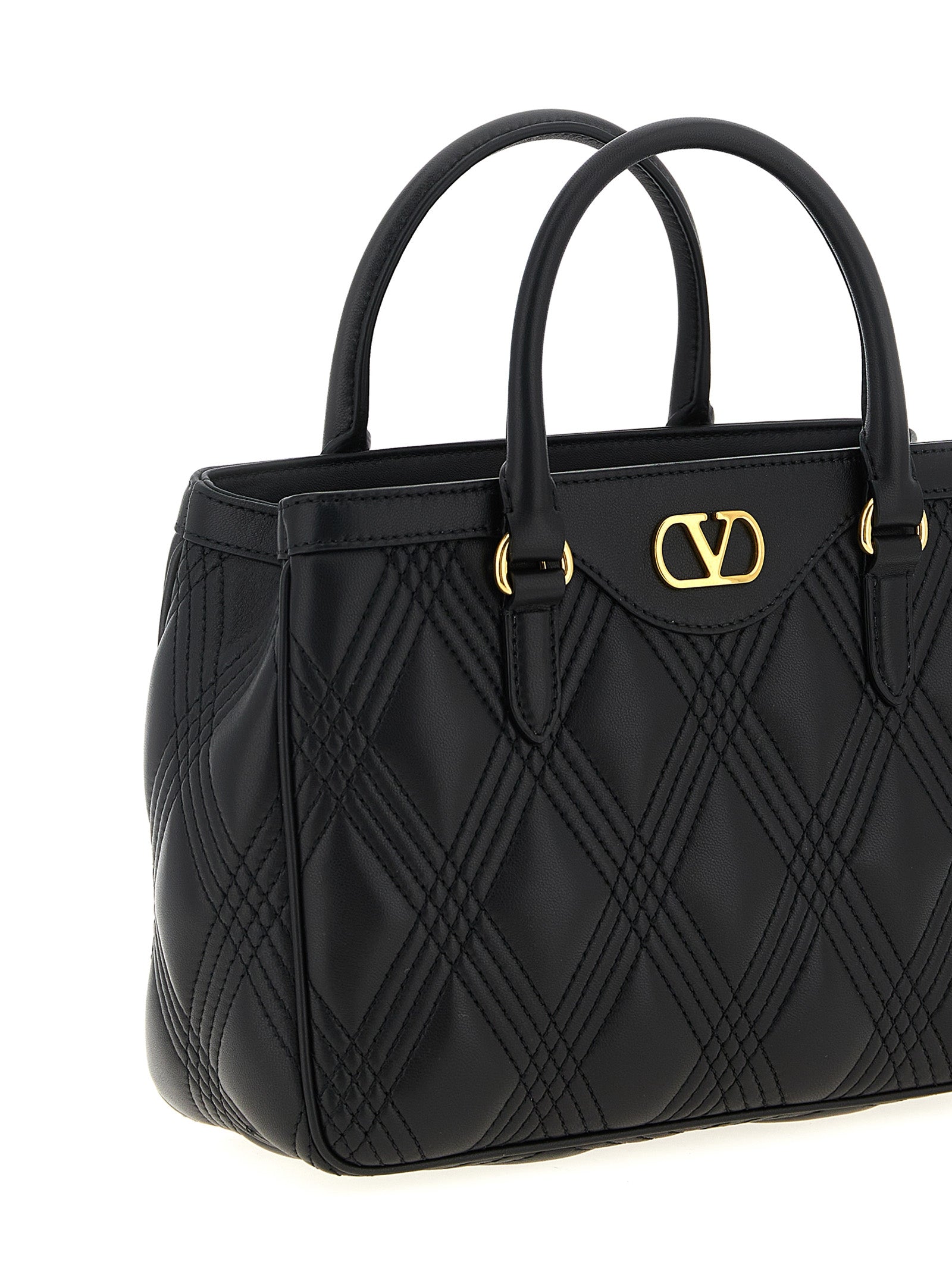 Valentino Garavani Black Lamb Leather Handbag Valentino Garavani