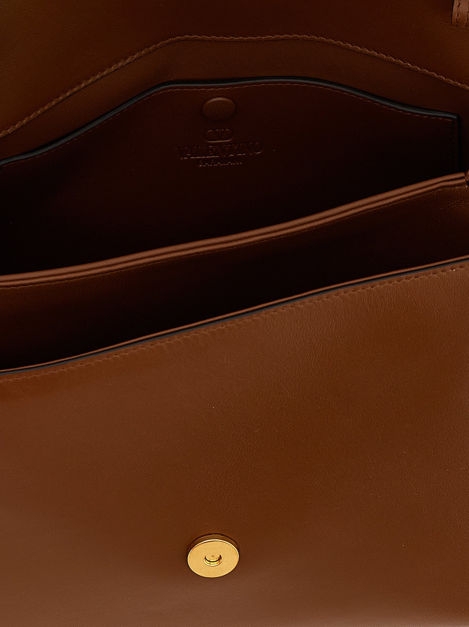 Valentino Garavani Brown Calfskin Handbag Valentino Garavani