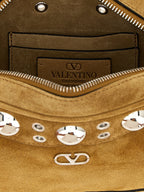 Valentino Garavani Beige Cowhide Crossbody Bag Valentino Garavani