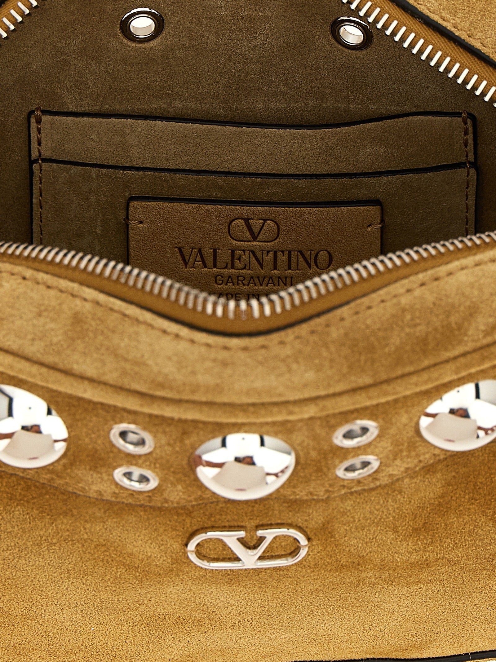 Valentino Garavani Beige Cowhide Crossbody Bag Valentino Garavani