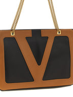 Valentino Garavani Brown Lamb Leather Tote Bag Valentino Garavani