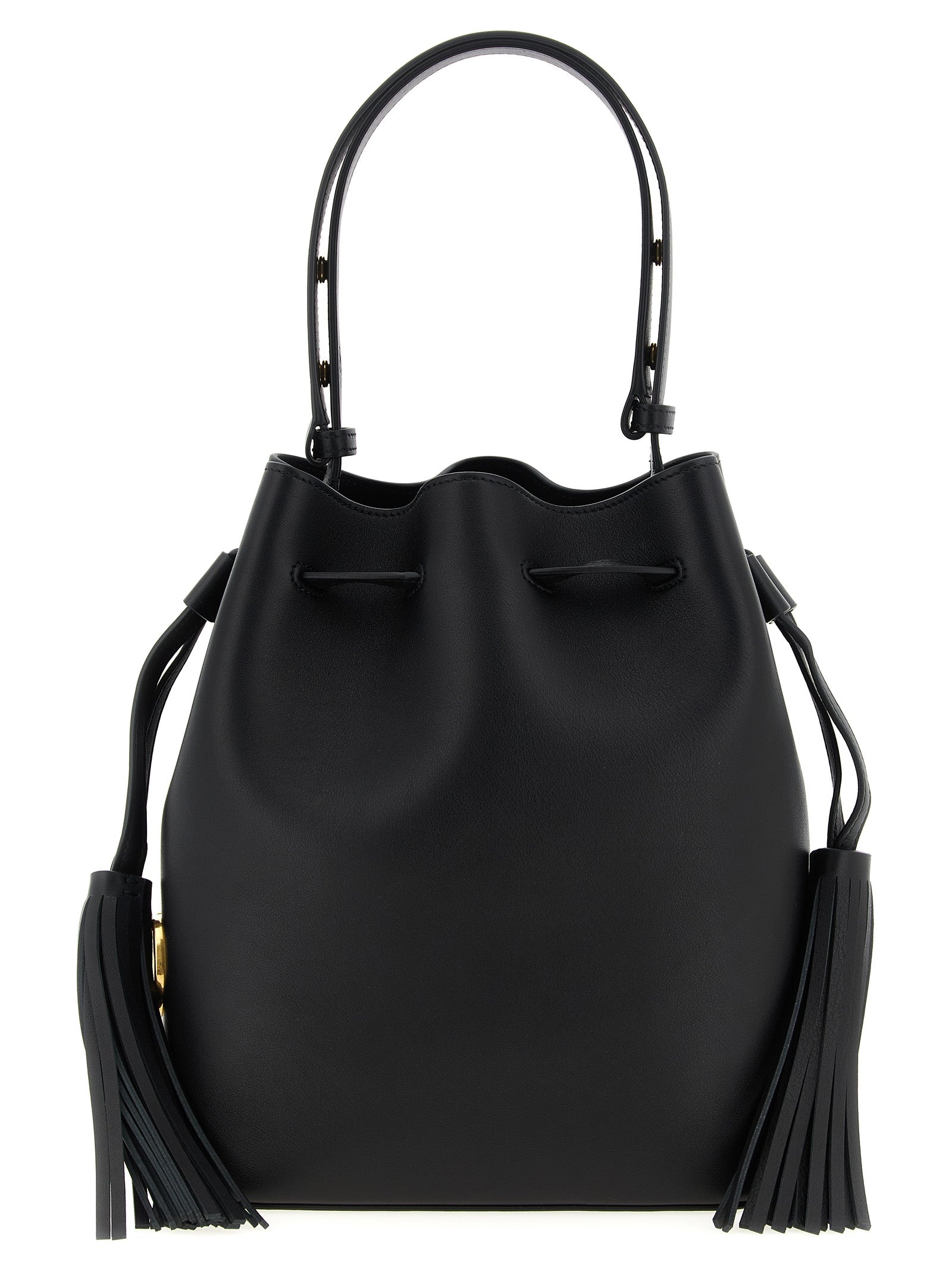 Valentino Garavani Black Calfskin Shoulder Bag Valentino Garavani