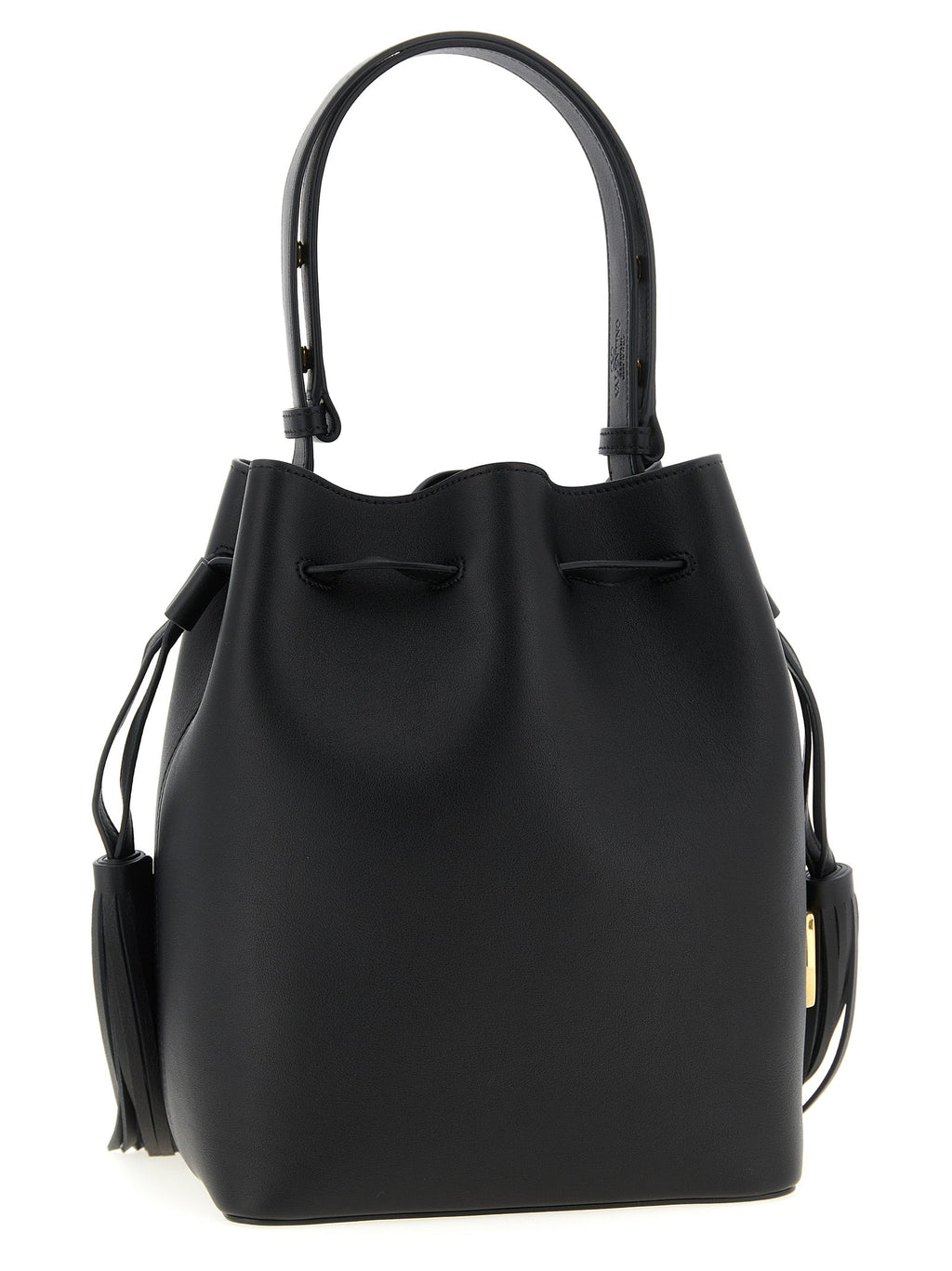 Valentino Garavani Black Calfskin Shoulder Bag Valentino Garavani