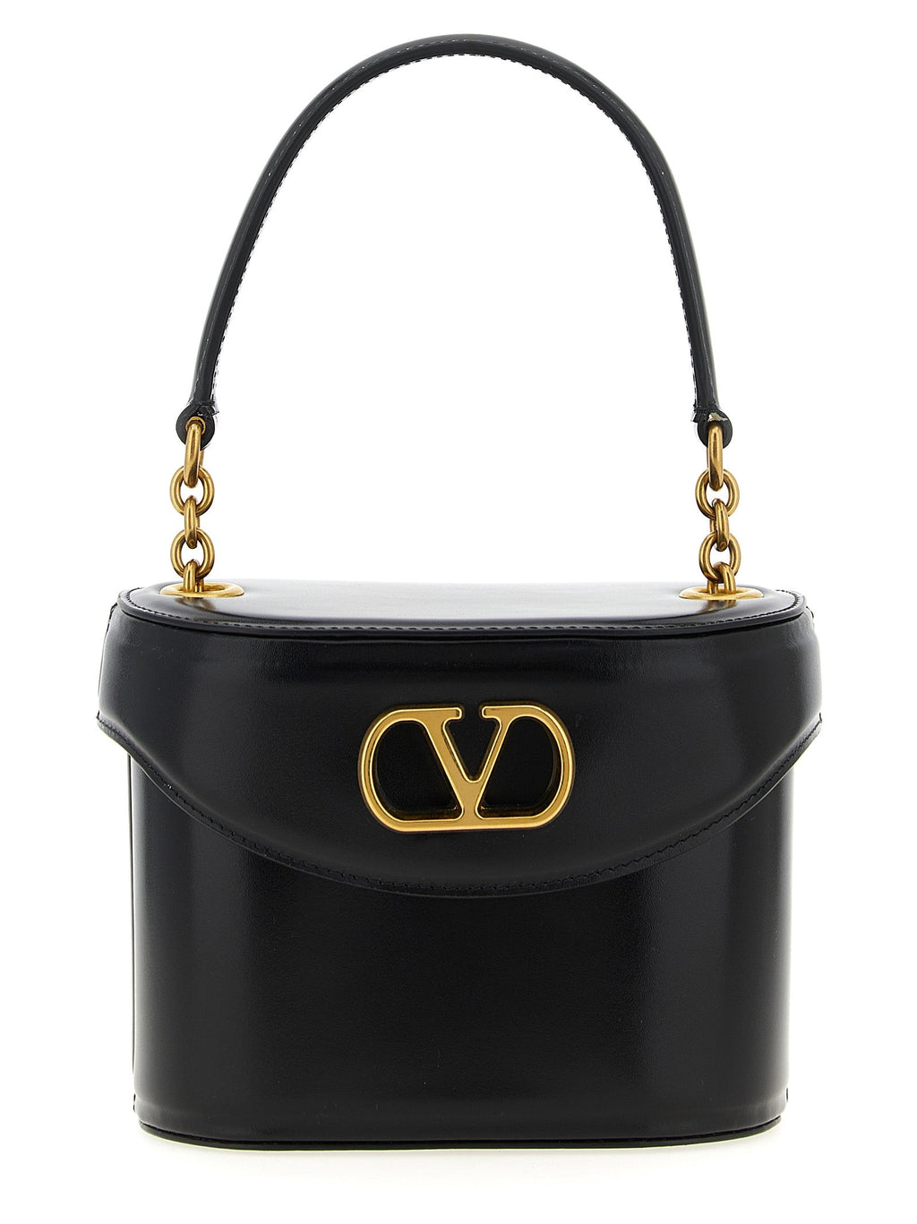 Valentino Garavani Black Calfskin Crossbody Bag Valentino Garavani