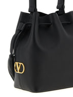Valentino Garavani Black Calfskin Shoulder Bag Valentino Garavani